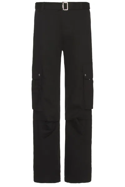 Jacquemus Straight Cargo Pants In Black