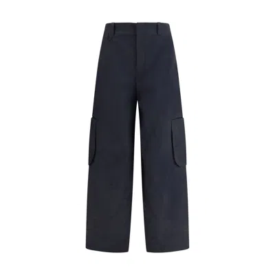 Jacquemus Le Cargo Molino Pants In Blue