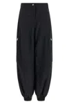 Jacquemus Le Cargo Ovalo Pants Black In Black