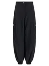 Jacquemus Relaxed Balloon Trousers Zipper Pockets In Black