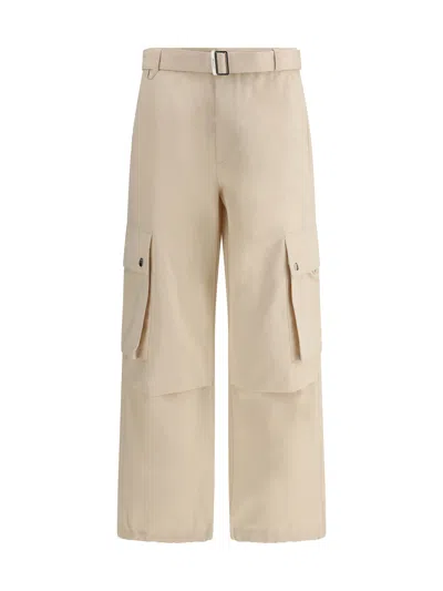 Jacquemus Cargo Gabardine Trousers In Eight In Multicolor