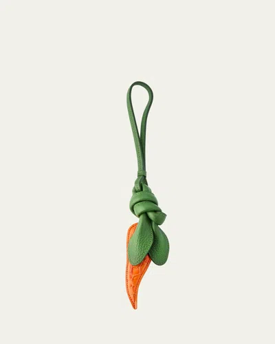 Jacquemus Le Carotte Leather Carrot Bag Charm In Gold
