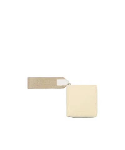 Jacquemus Le Carré Rond Wallet In Nude