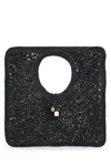 Jacquemus Carre Spiaggia Embellished Braided Raffia Tote