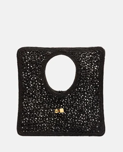 Jacquemus Le Carre Spiaggia Handbag In Black