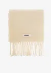 Jacquemus Le Carro Wool Scarf In Nude