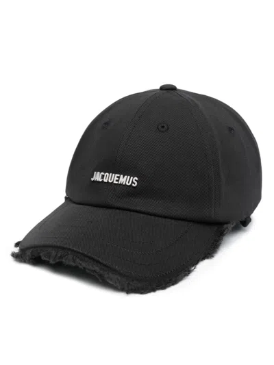 Jacquemus 'le Casquette Artichaut' Hat In Black  