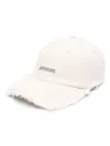 Jacquemus 'le Casquette Artichaut' Hat In White