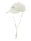 Jacquemus 'le Casquette Artichaut' White Baseball Cap With Drawstring In Cotton Man