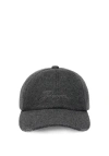 Jacquemus Le Casquette Cachemiro Baseball Cap Woman Dark Grey In Gray