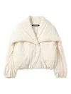 Jacquemus Le Chale Bomber Jacket In White