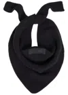 Jacquemus Le Chale Gros Grain Alpaca-blend Scarf In Black