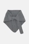 Jacquemus Le Chale Gros Grain In Gray