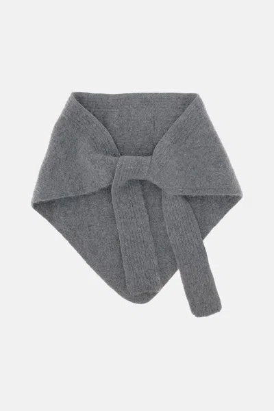 Jacquemus Le Chale Gros Grain In Gray
