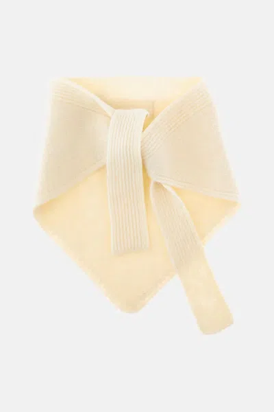 Jacquemus Le Chale Gros Grain In Neutral