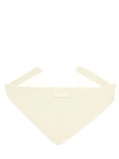 Jacquemus Le Chale Gros Grain In 110 Off-white