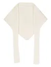 Jacquemus Le Chale Grosgrain Scarf In Neutrals