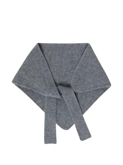 Jacquemus Le Chale Triangular Scarf In Gray