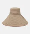 Jacquemus Le Chapeau Lagrima Oversized Sun Hat In Red