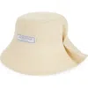 Jacquemus La Chapeau Vela Paper Bucket Hat In Natural 142