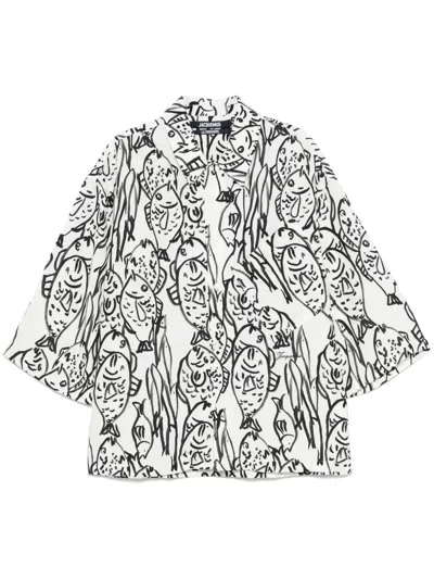 JACQUEMUS BLACK LE CHEMISE ALOE SHIRT