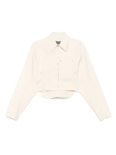 Jacquemus Le Chemise De-nîmes Rita Shirt In Neutral