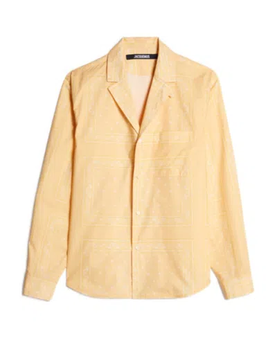 Jacquemus Le Chemise Luis Paisley-print Shirt In Nude