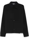 Jacquemus La Chemise Corto Paneled Button-up Shirt In Black