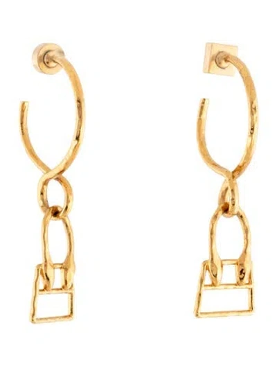 Pre-owned Jacquemus Le Chiquita Drop Hoop Earrings In Multicolor