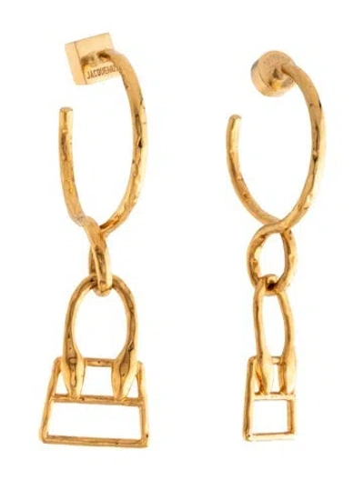 Pre-owned Jacquemus Le Chiquita Drop Hoop Earrings In Multicolor