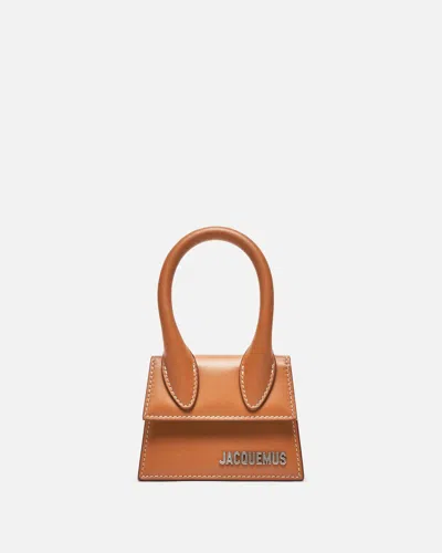 Pre-owned Jacquemus Le Chiquito Bag Leather Leather Handbag () In Brown