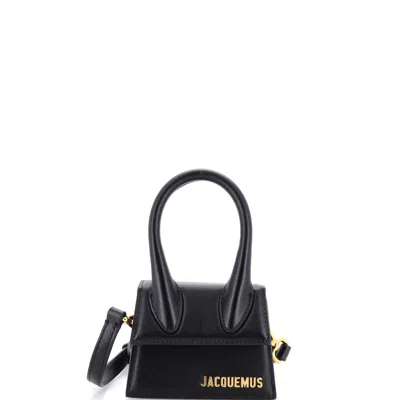 Jacquemus Le Chiquito Bag Leather Mini In Black
