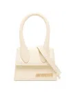 JACQUEMUS LE CHIQUITO BAG WOMAN BEIGE IN LEATHER