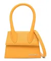 Jacquemus Le Chiquito Noeud Leather Tote Bag In Orange