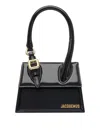 Jacquemus Medium Chiquito Smooth Leather Handbag In Black