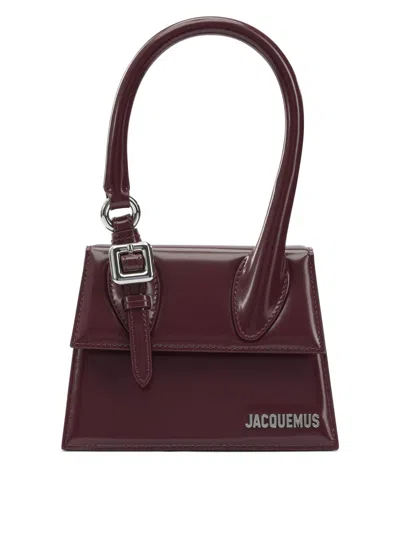 Jacquemus Le Chiquito Handbags Bordeaux In Red