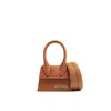 Jacquemus Le Chiquito Mini Leather Shoulder Bag In Brown