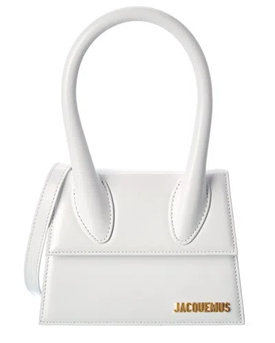 Jacquemus Le Chiquito Leather Clutch In White