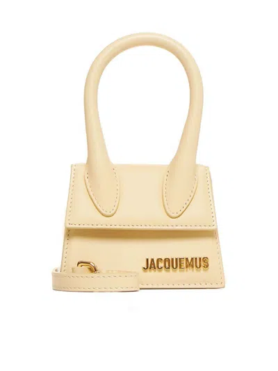 Jacquemus Le Chiquito Leather Mini Bag In Beige