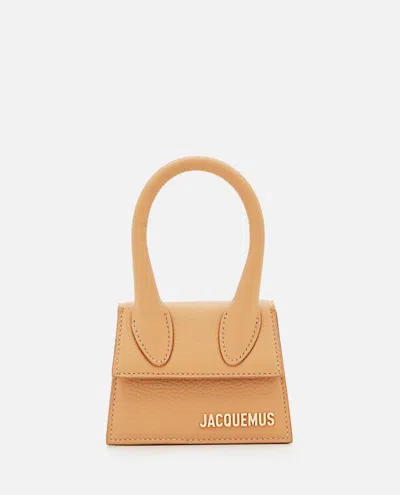 Jacquemus Le Chiquito Leather Mini Bag In Beige