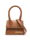 Jacquemus Le Chiquito Neud Top Handle Tote Bag In Brown