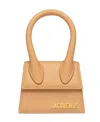 Jacquemus Le Chiquito Leather Mini Bag In Nude