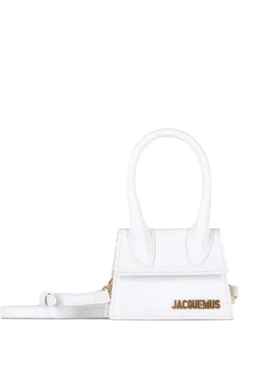 Pre-owned Jacquemus Le Chiquito Leather Mini Bag In White