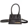Jacquemus Le Chiquito Leather Mini Top Handle Bag In Black