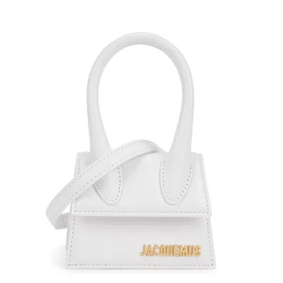 Jacquemus Le Chiquito Leather Top Handle Bag, Top Handle Bag, White