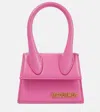 Jacquemus Le Chiquito Moyen Leather Shoulder Bag In Purple