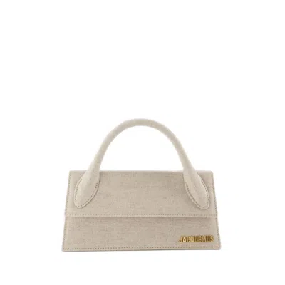Jacquemus Le Chiquito Long Signature Handbag In Neutrals