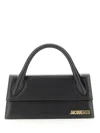 Jacquemus The Chiquito Leather Tote Bag In An Elongated Design In Black