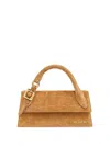 Jacquemus Le Chiquito Croc-embossed Suede Long Top Handle Bag