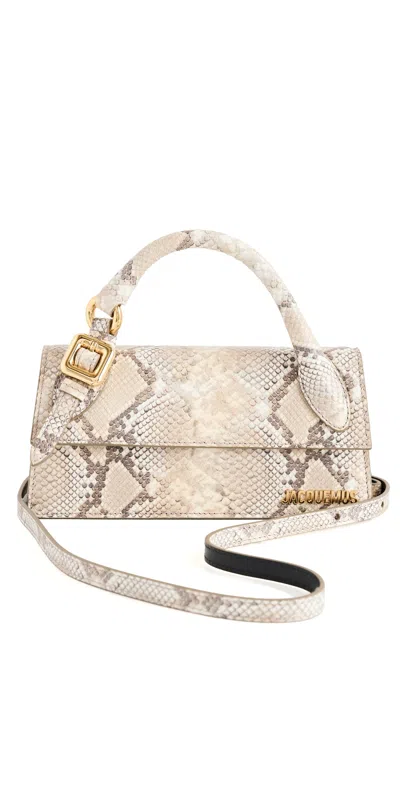 Jacquemus Le Chiquito Long Boucle Shoulder Bag In Beige